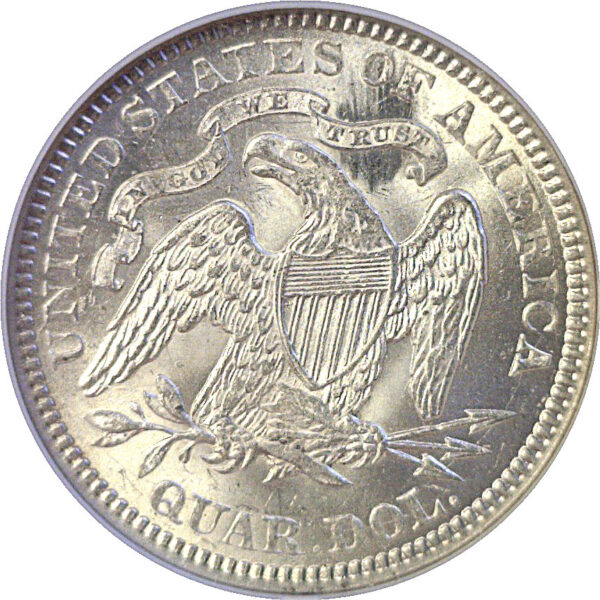 1877 Seated Liberty Quarter  -  NGC MS-64 - Image 3