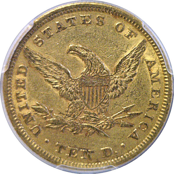 1855 $10 Liberty  -  PCGS AU-53   CAC - Image 3