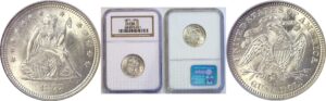1877 Seated Liberty Quarter  -  NGC MS-64