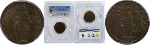 1787 Massachusetts Half Cent  -  PCGS MS-65+