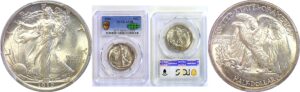 1919 Walking Liberty Half Dollar  -  PCGS AU-58  CAC