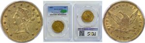1855 $10 Liberty  -  PCGS AU-53   CAC