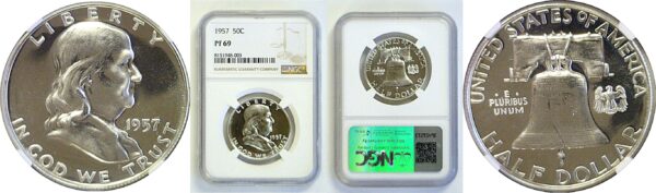 1957 Kennedy Half Dollar   NGC PF-69