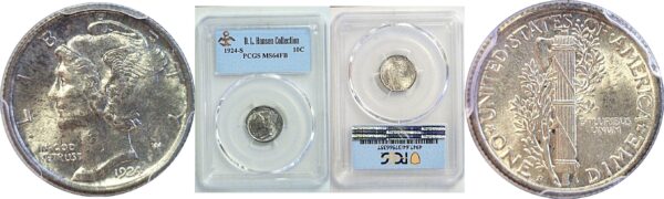 1924-S Mercury Dime  -  PCGS MS-64 FB