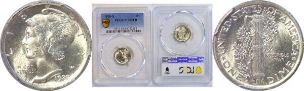 1920-S Mercury Dime. -  PCGS MS-65 FB