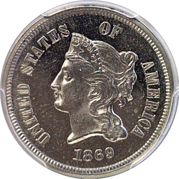 1869 Pattern Nickel. J-684.  -  PCGS PR-65 - Image 2
