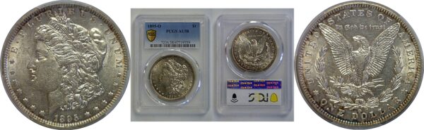 1895-O Morgan Dollar   PCGS AU-58