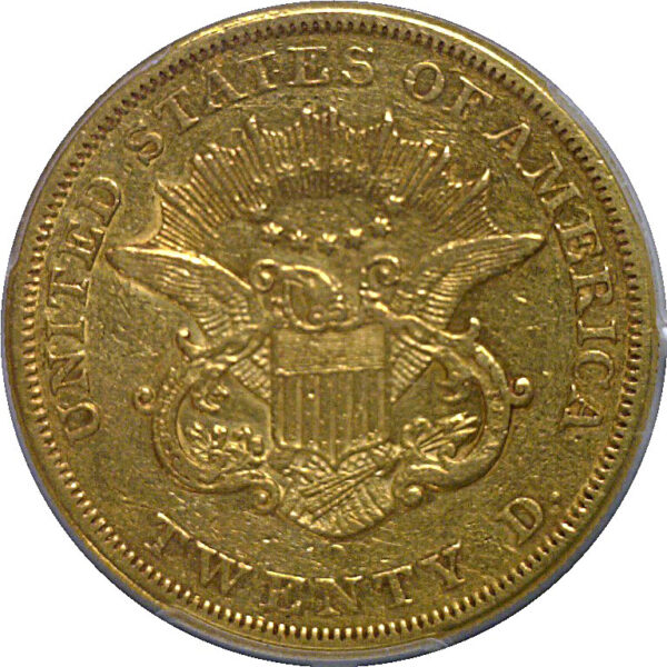 1857-O $20 Liberty   PCGS XF-45 - Image 3