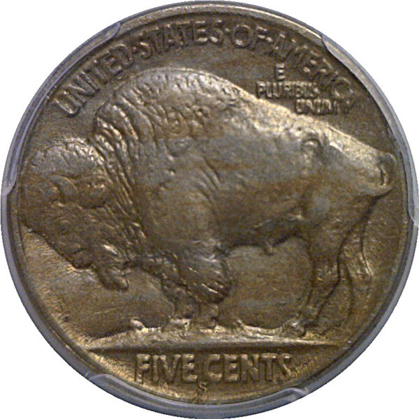 1921-S Buffalo Nickel   PCGS AU-55  CAC - Image 3