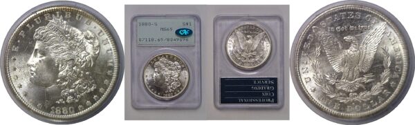 1880-S Morgan Dollar   PCGS MS-65  CAC