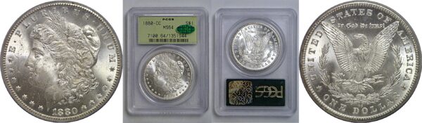1880-CC Morgan Dollar   PCGS MS-64  CAC