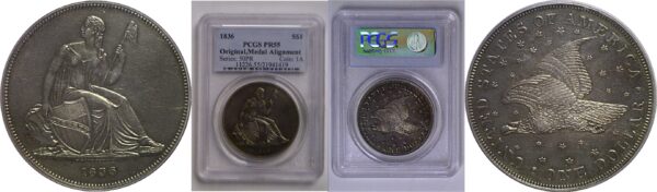 1836 Gobrecht Dollar   PCGS PR-55