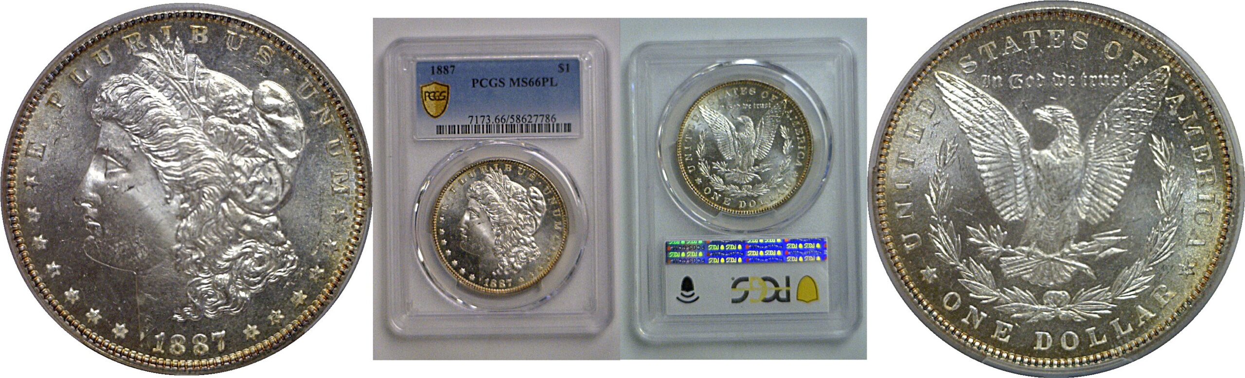 1887 Morgan Dollar   PCGS MS-66 PL