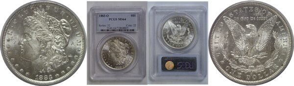 1883-O Morgan Dollar   PCGS MS-64