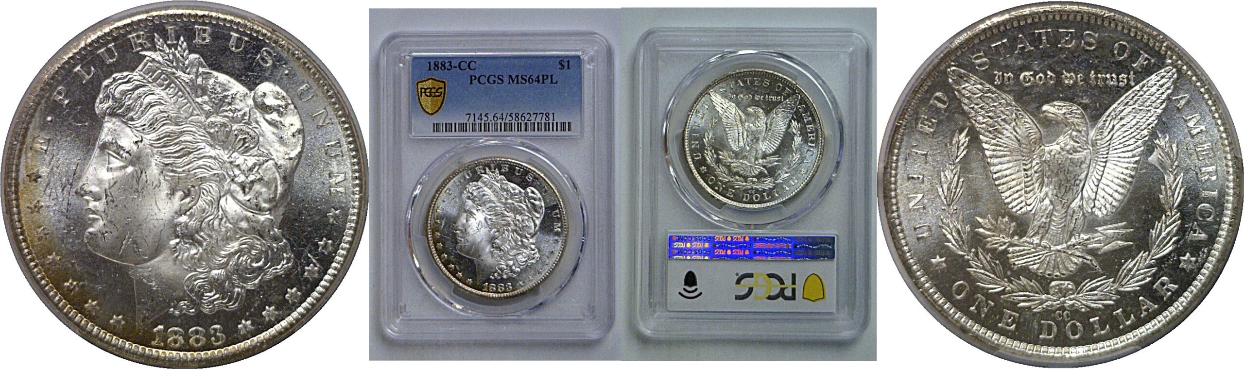 1883-CC Morgan Dollar   PCGS MS-64 PL