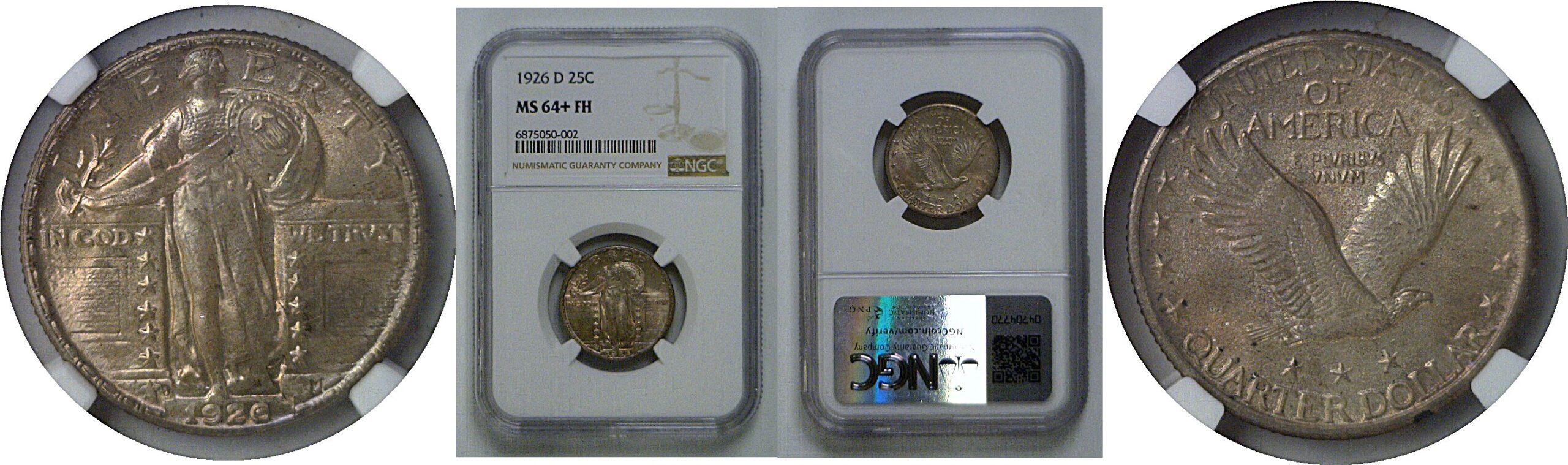 1926-D Standing Liberty Quarter   NGC MS-64+ FH