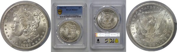 1880-CC Morgan Dollar   PCGS MS-64+