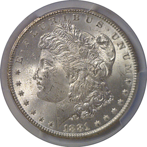 1881-CC Morgan Dollar   PCGS MS-64 - Image 2