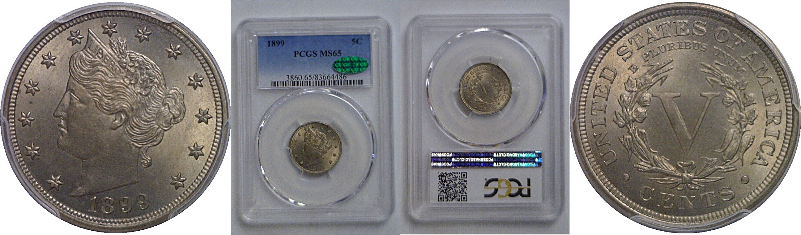 1899 Liberty Nickel   PCGS MS-65  CAC