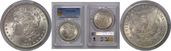 1881-CC Morgan Dollar   PCGS MS-64