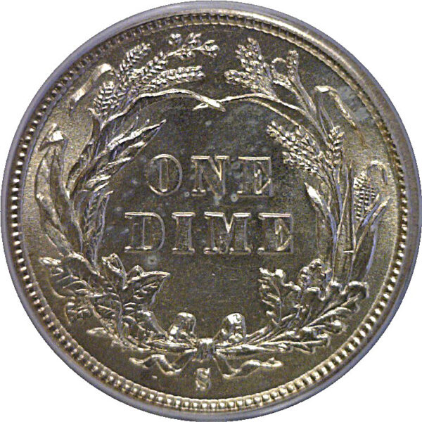 1897-S Barber Dime   PCGS MS-63 - Image 3