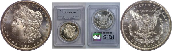 1883-CC Morgan Dollar   PCGS MS-65 DMPL