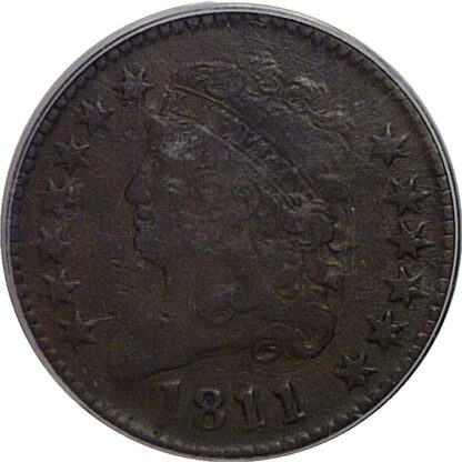 1811 Half Cent    PCGS Fine-15 - Image 2