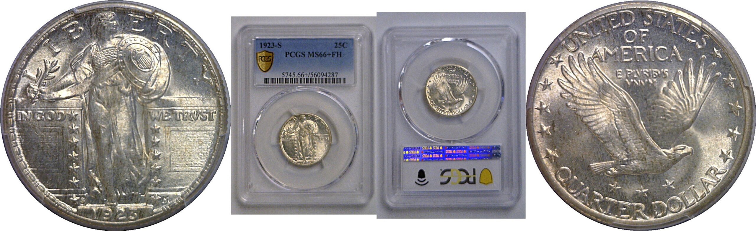 1923-S Standing Liberty Quarter   PCGS MS-66+ FH