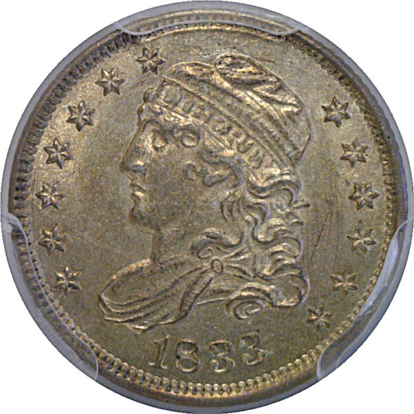 1833 Bust Half Dime   PCGS MS-63 - Image 2