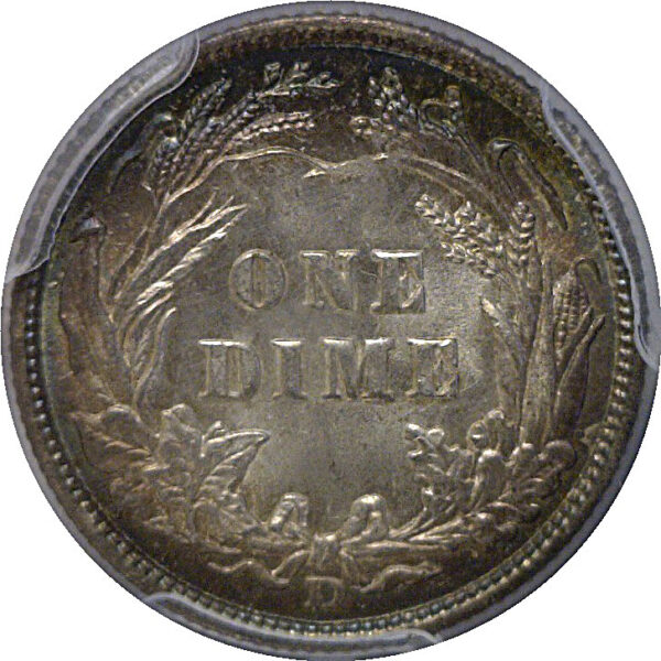 1907-D Barber Dime   PCGS MS-65 - Image 3