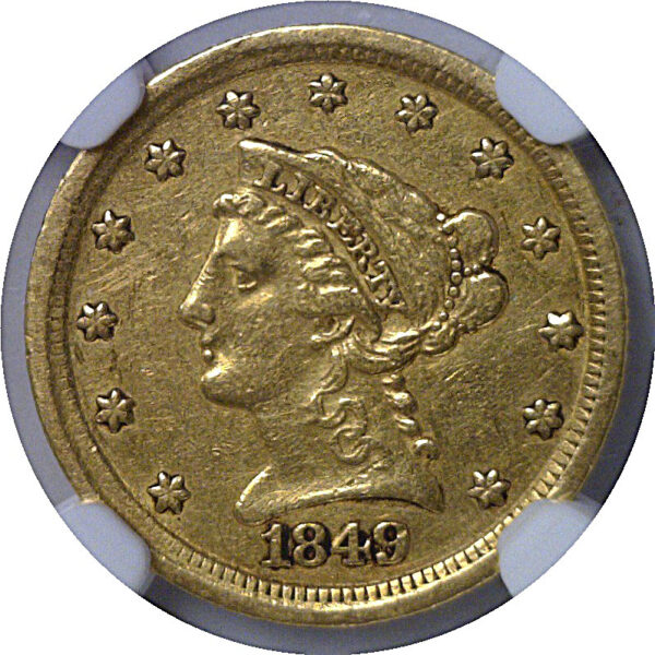 1849-D $2 1/2 Liberty   NGC XF-40 - Image 2