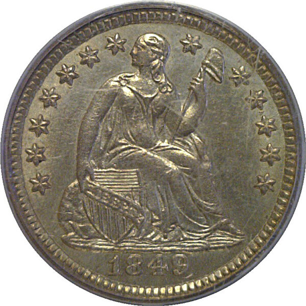 1849/8 Seated Liberty Half Dime   PCGS MS-60 - Image 2