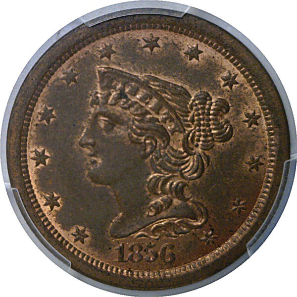 1856 Half Cent   PCGS MS-62 RB - Image 2