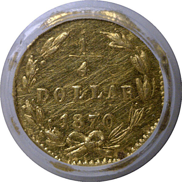1870 25c  California Fractional Gold  BG-755   PCGS MS-61 - Image 3