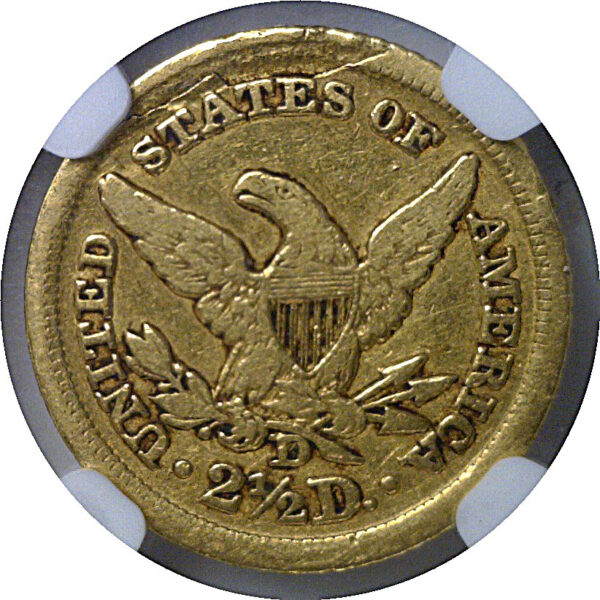 1849-D $2 1/2 Liberty   NGC XF-40 - Image 3
