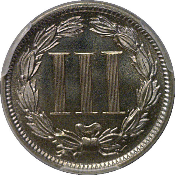 1878 Nickel Three Cent   PCGS PR-67+  CAC - Image 3