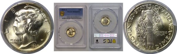 1936-S Mercury Dime   PCGS MS-66 FB