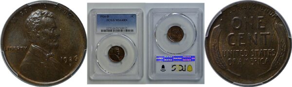 1926-D Lincoln Cent   PCGS MS-64 BN