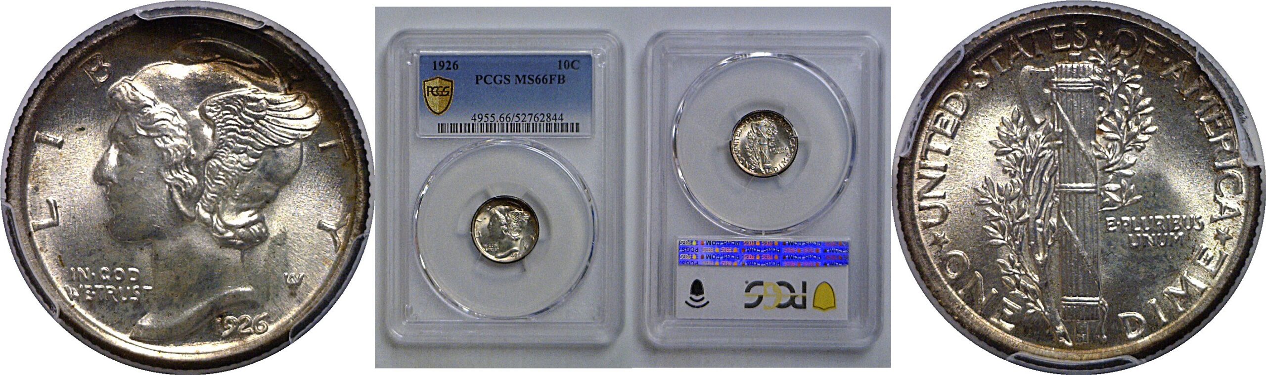 1926 Mercury Dime   PCGS MS-66 FB