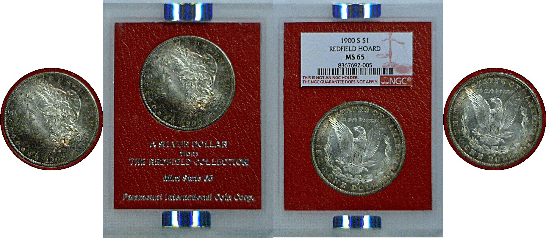 1900-S Morgan Dollar   Redfield Hoard   NGC MS-65