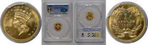1880 One Dollar Gold Coin  PCGS MS-67+ CAC