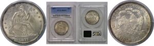 1877 Seated Liberty Half Dollar    PCGS MS-65+
