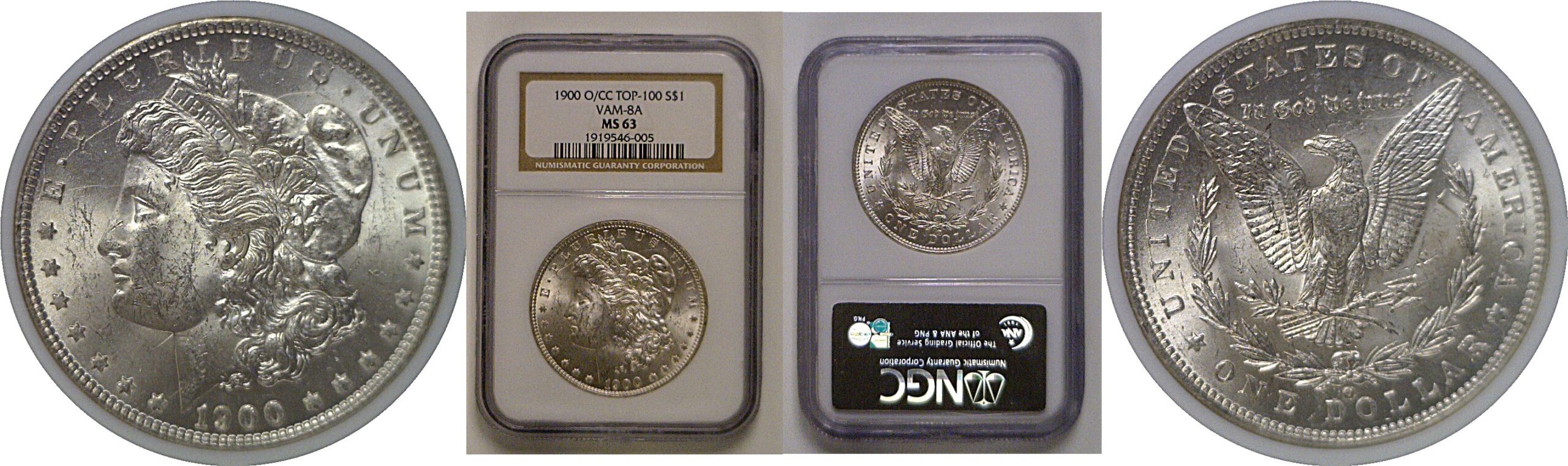 1900-O/CC Morgan Dollar    NGC MS-63