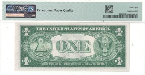 1935-A $1 North Africa Fr-2306 PMG AU-58 EPQ - Image 3