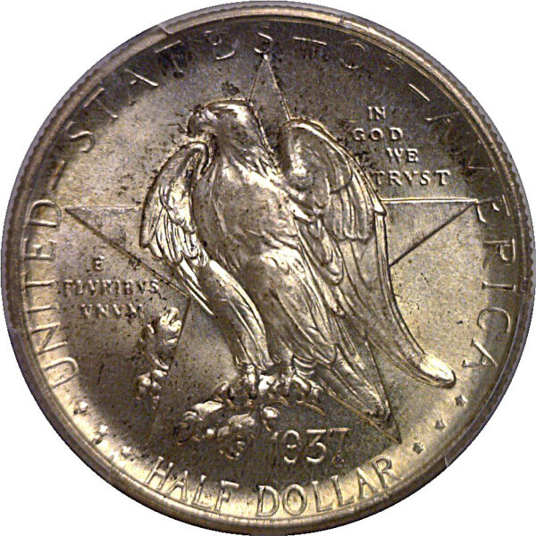 1937 Texas Commemorative Half Dollar   PCGS MS-67 - Image 2