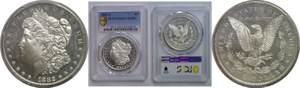 1882-O Morgan Dollar   PCGS MS-64+ DMPL