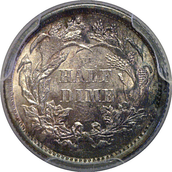 1870 Seated Liberty Half Dime   PCGS MS-61 - Image 3