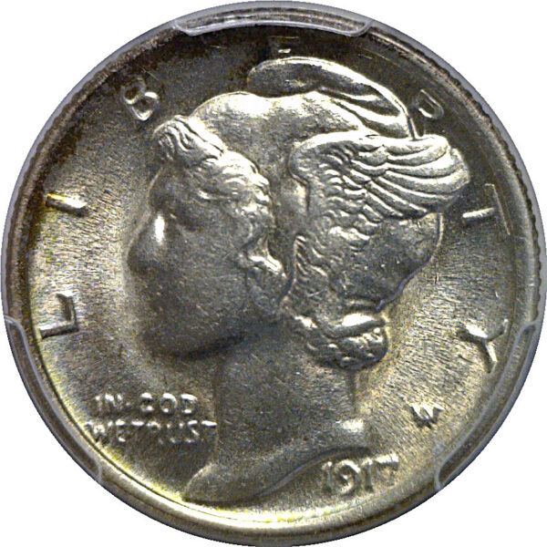 1917 Mercury Dime   PCGS AU-58 - Image 2