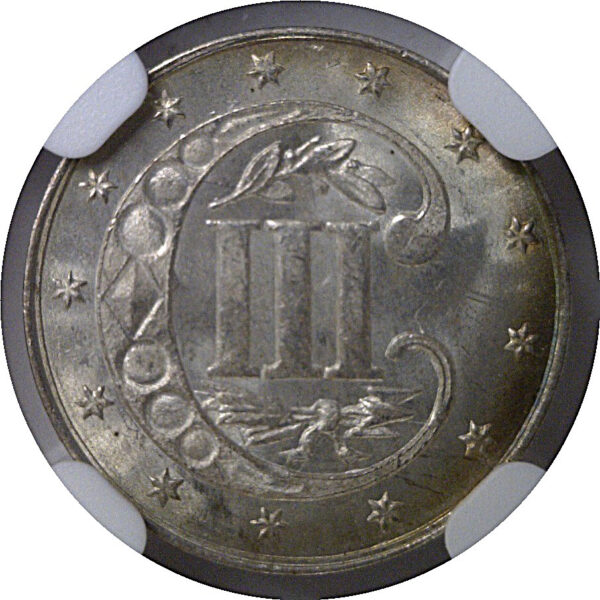 1862 Silver Three Cent   NGC MS-67 - Image 3