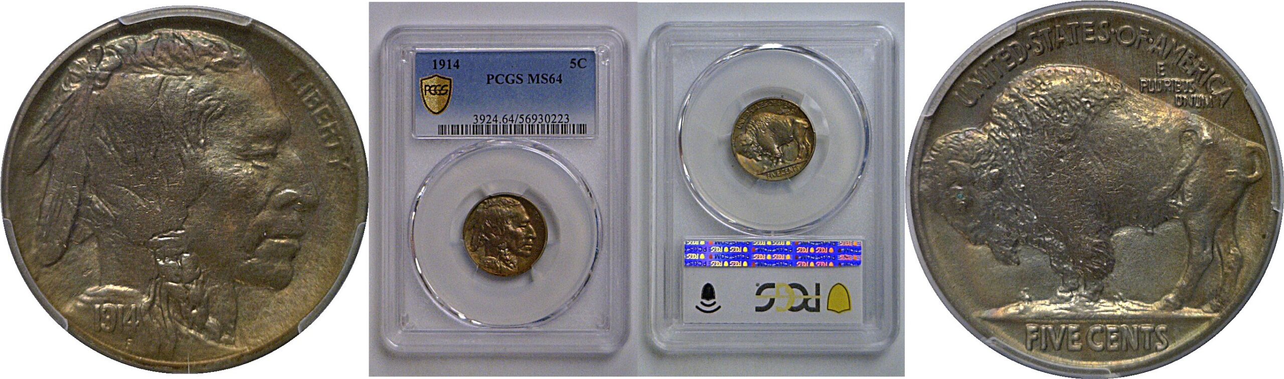 1914 Buffalo Nickel   PCGS MS-64